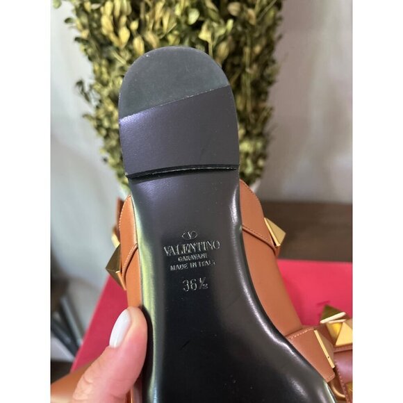 Valentino Garavani Roman Stud Ballerina Flats Selleria Womens Size 36.5 - Picture 14 of 16